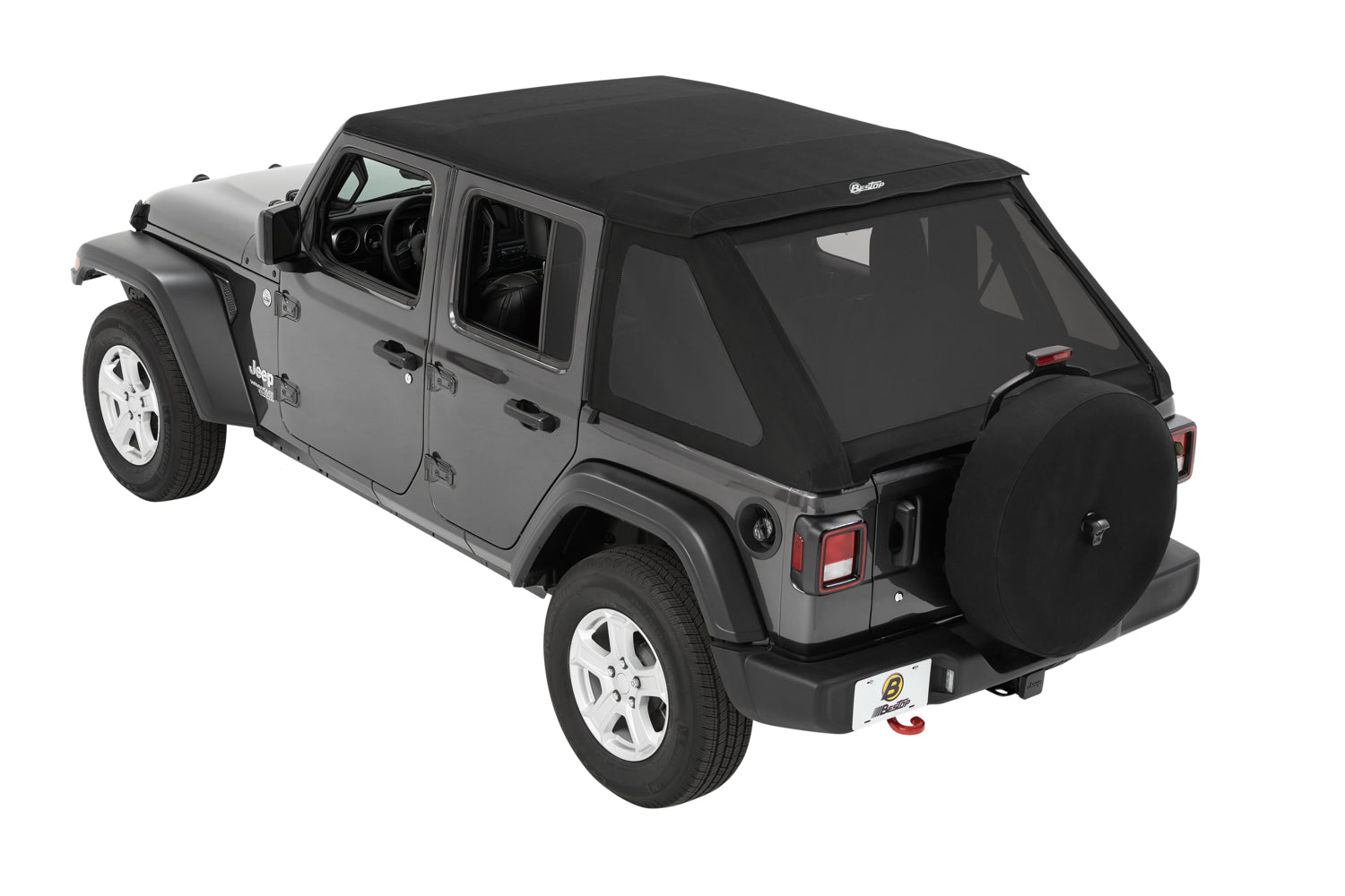 JL Wrangler Jeep Trektop Slant Back Soft Top Bestop 5686235 or 5686335 ...