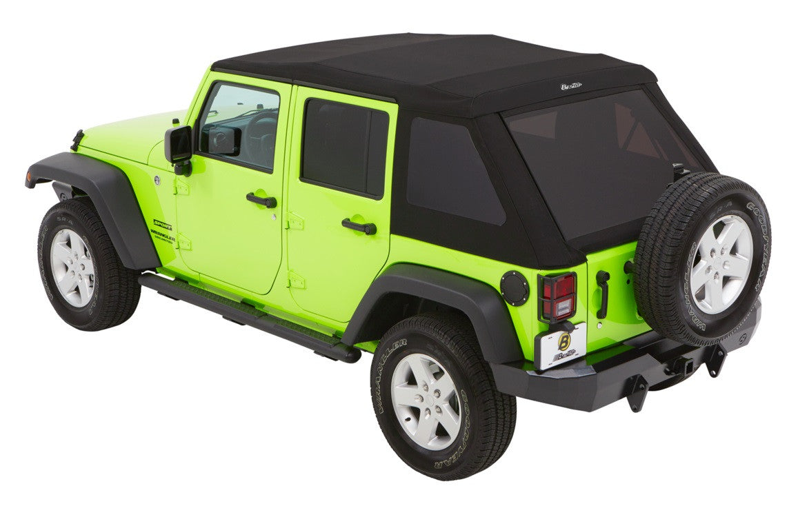 Trektop Glide Slant Back Soft Top Bestop 5492217 or 5492335 – JeepBolts.com
